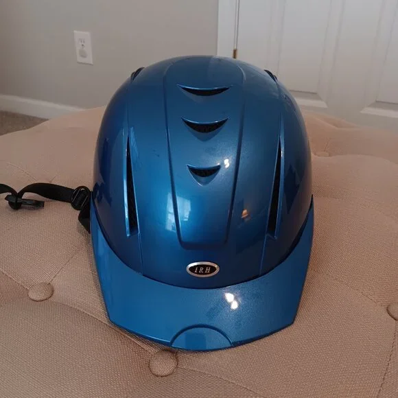 International Riding Helmet IRH / Medium / blue mist /adjustable - Picture 1 of 10